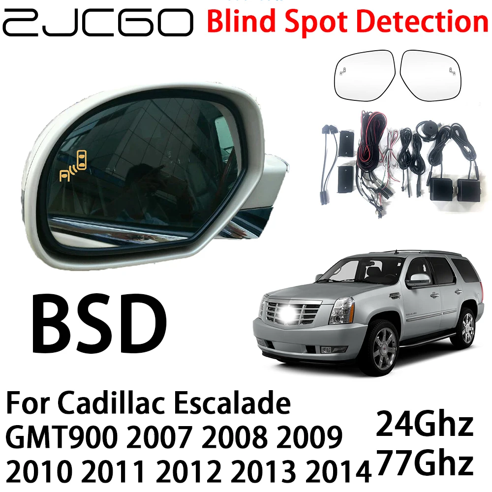 ZJCGO Car BSD Radar Warning System Blind Spot Detection Safety Driving Alert for Cadillac Escalade GMT900 2007~2014