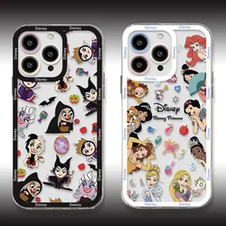 Cartoon Princess Queen Phone Case for Samsung S24 S23 S22 S21 S20 S10 FE Note20 Note10 Plus Ultra Lite 5G Clear Soft TPU Cover