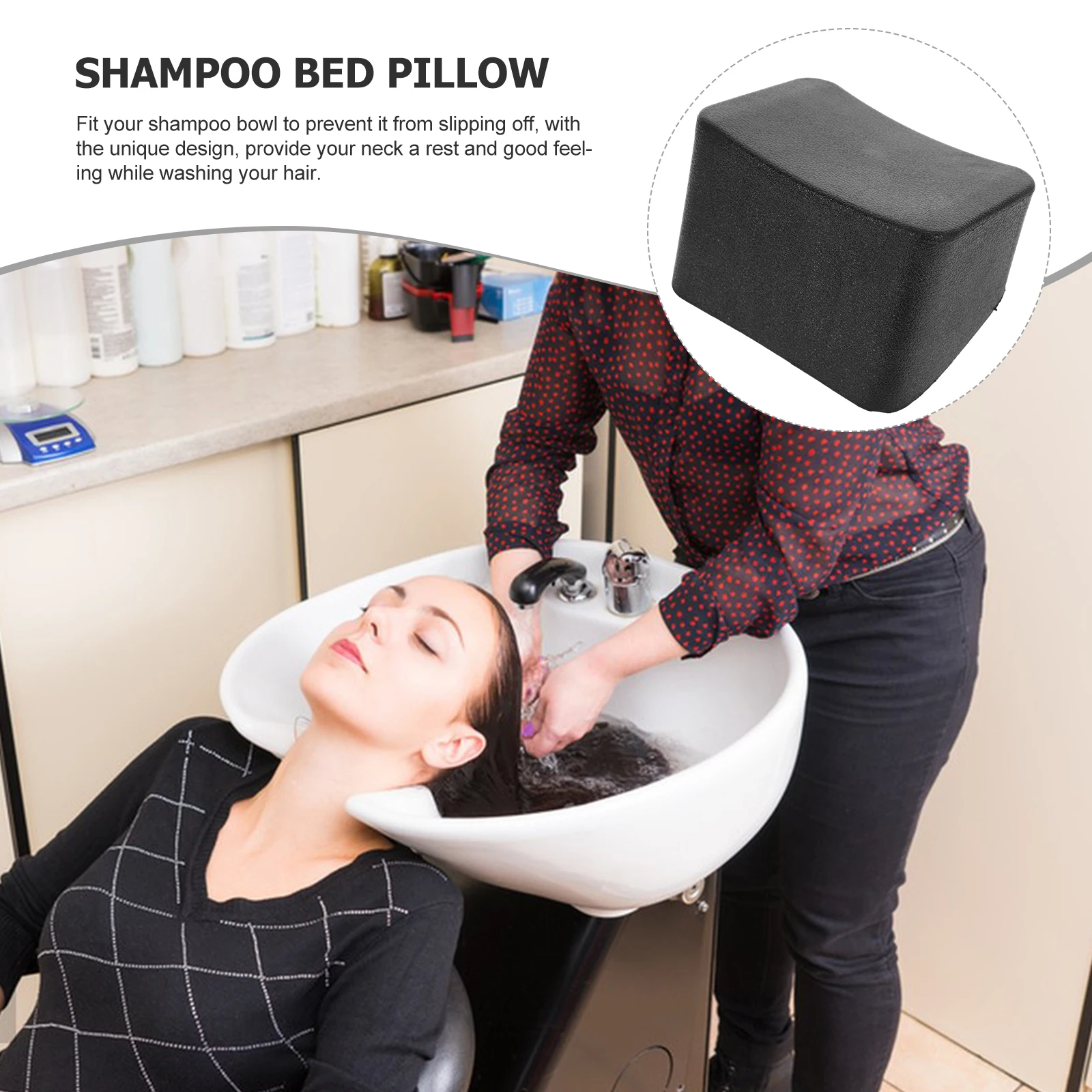 

Shampoo Pillow Head Hair Heads Wash Neck Cushion for Bed Washing Salon Rest Bowl