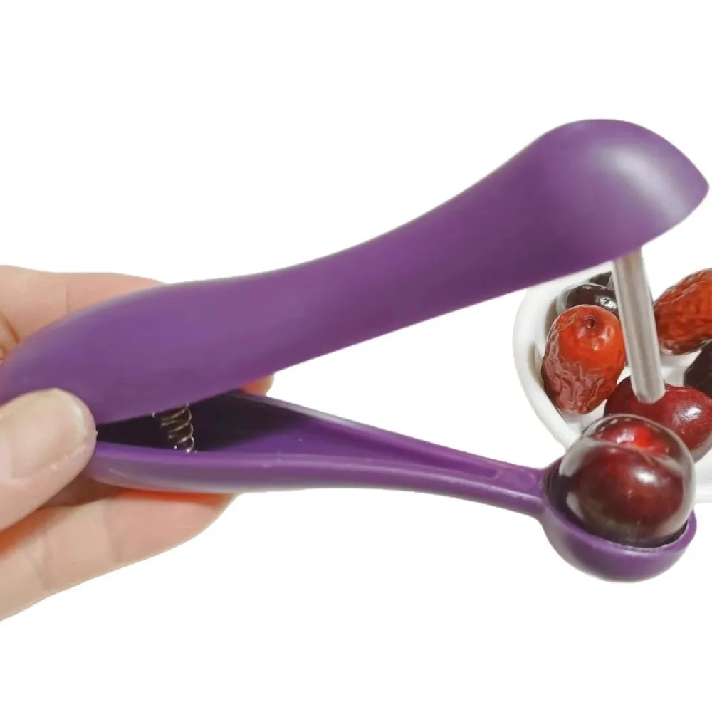 Quick Removal Cherry Pitter Tool Squeezing Function Easy Clean Olive Pit Stoner Handheld Vegetable Corer Gadget For Kitchen Use
