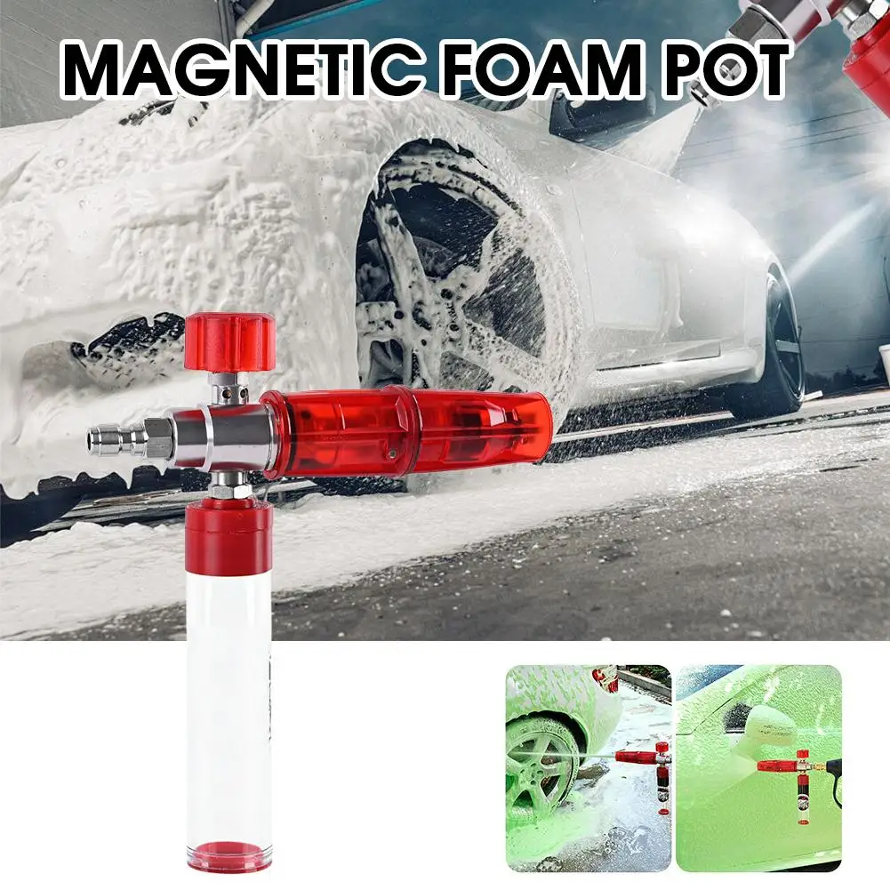 

Мойка высокого давления, пеногенератор из нержавеющей стали с разъемом, регулируемый снег на 360° 1/4 дюйма ° Пена более толстая Quick N5R9