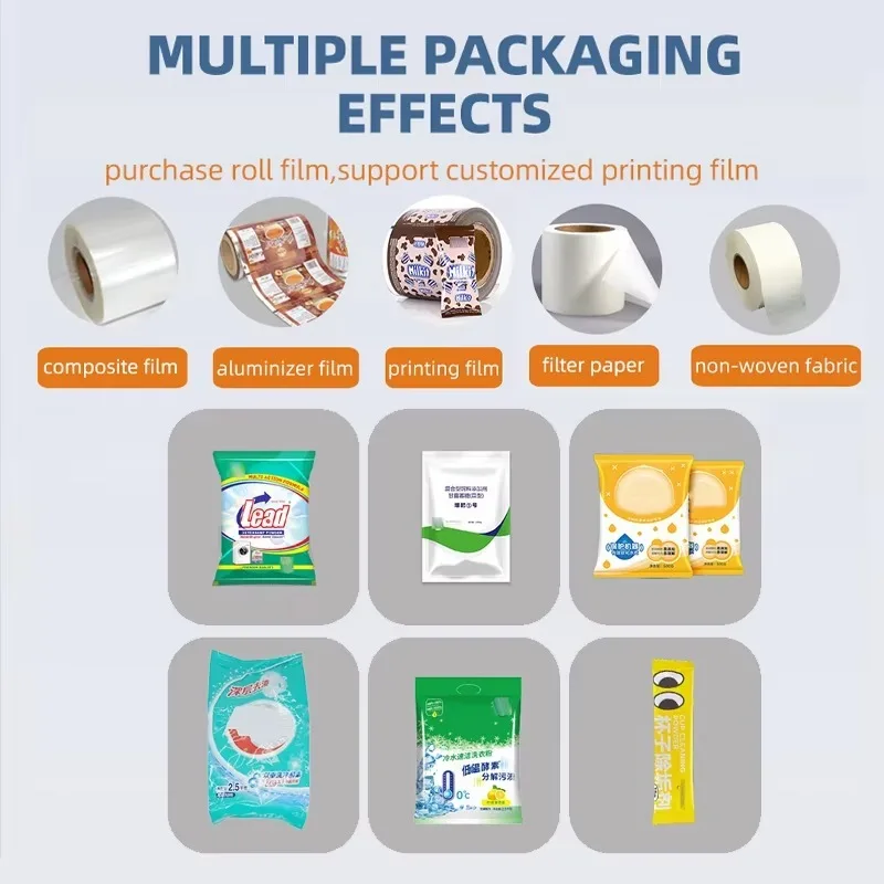 Automatic Detergent Powder Laundry Detergent Bag Filling Packing Packaging Machine