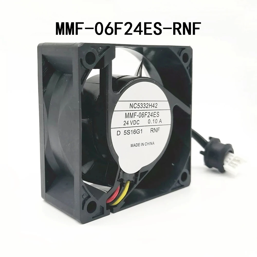 Inverter Cooling Fan MMF-06F24ES-RNF 24VDC 0.10A 60*60*25MM Server Fully Teste Fast Shipping