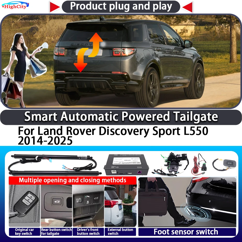 

For Land Rover Discovery Sport L550 2014-2025 Smart Automatic Powered Tailgate Key Trunk Lift Close Kit Electric Power Tailgate