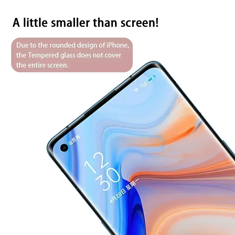 2PCS Full Screen Cover Tempered Glass Protective on OPPO A74 A54 A72 5G A9 A5 20Screen Protector for OPPO A74 A53 A52 Glass