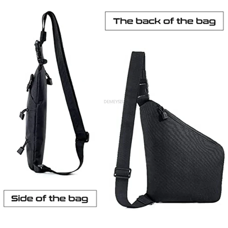 Concealed Carry Tactical Shoulder Holster Chest Pack Crossbody Bags Portable Soft Pistol Holster Case Men\'s Hunting Gun Bag