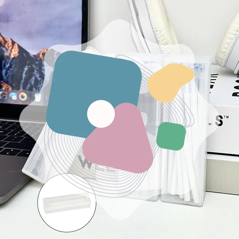 PP Transparent Plastic Pencil Case Lightweight Large Capacity Pencil Box Pen Storage Students School Stationery Supplies