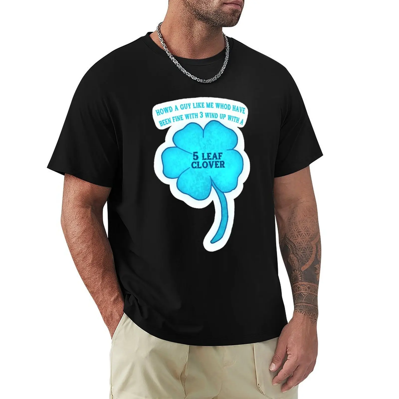 

Luke Combs- Five leaf clover T-Shirt clothes graphics mens t shirts casual stylish