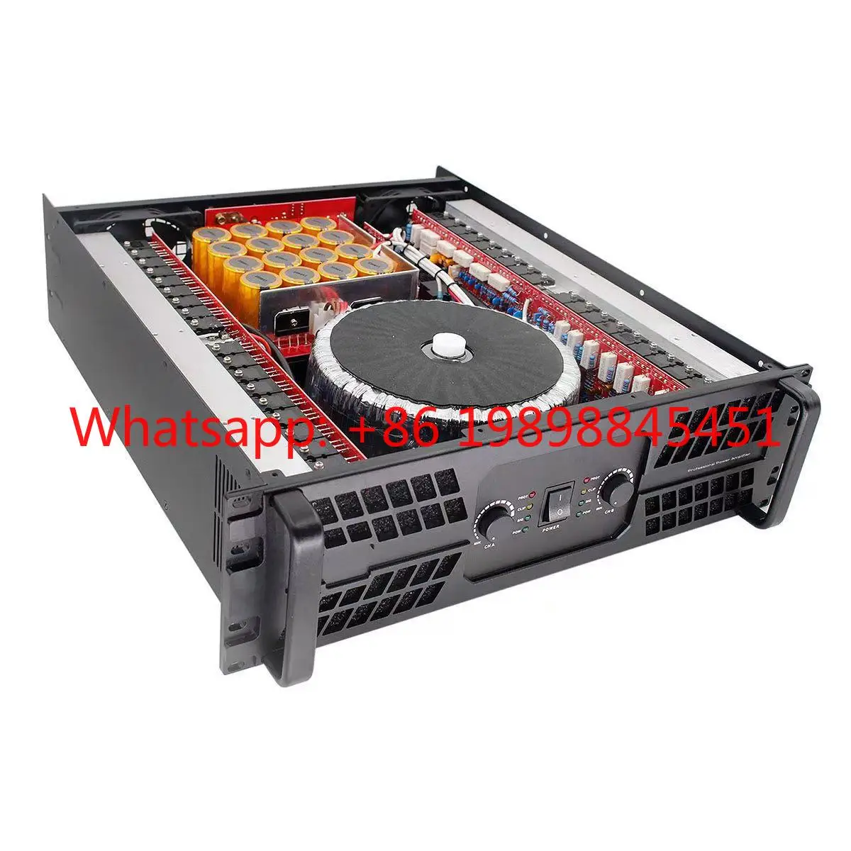 Channel Class Power Amplifier Sound System Audio2*2000W 8OHM Two H Professional Professional