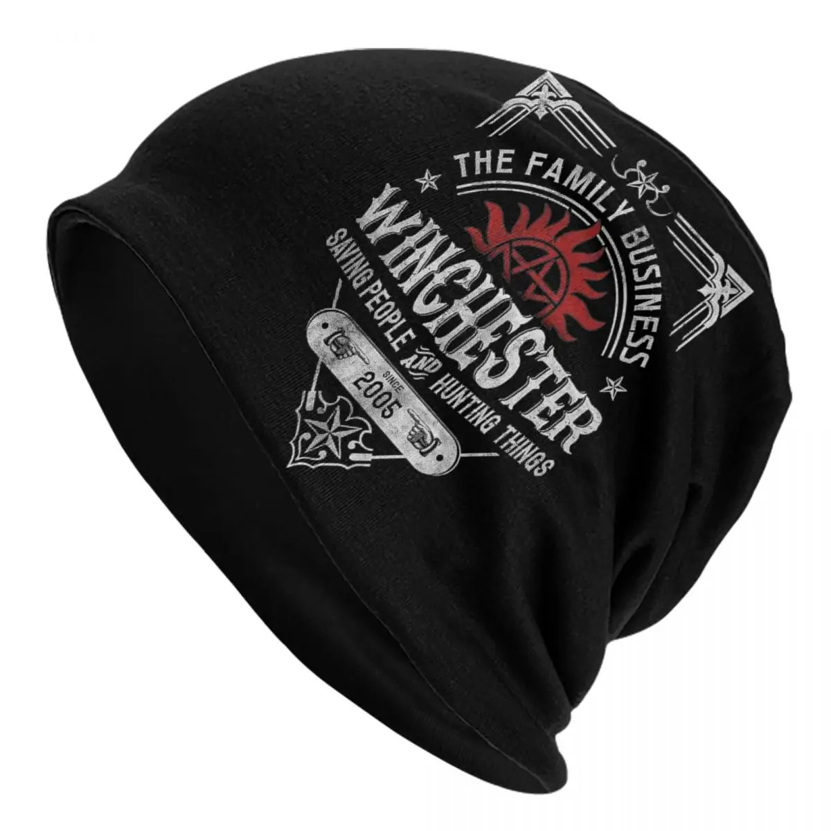 WINCHESTER Supernatural Bonnet Hats Knitting Hats Hip Hop Outdoor Skullies Beanies Hat Men's Women's Warm Dual-use Cap