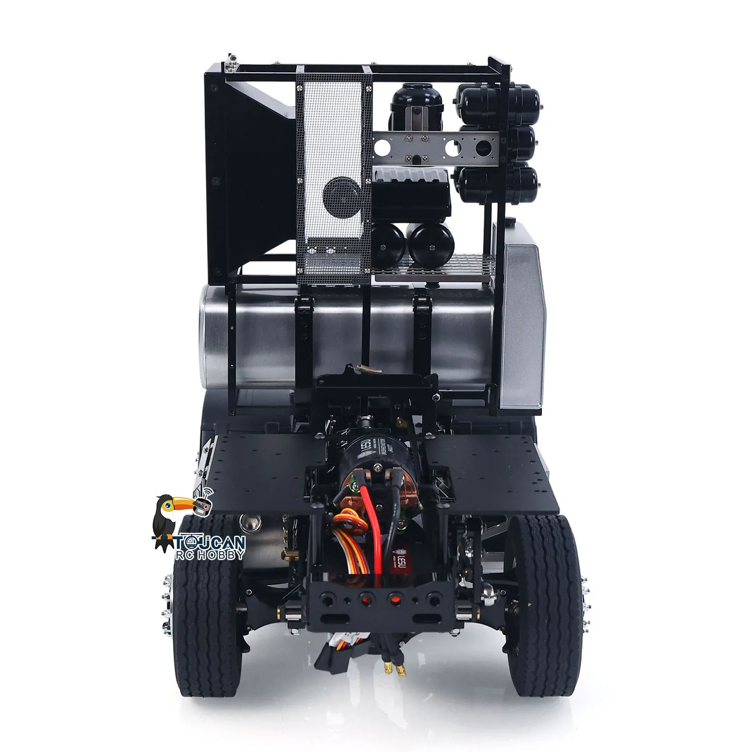 

DIY LESU 1/14 Scale RC Metal Chassis for Highline 1851 3363 Remote Control Tractor Truck 8*8 Model with Servo Motor Toy