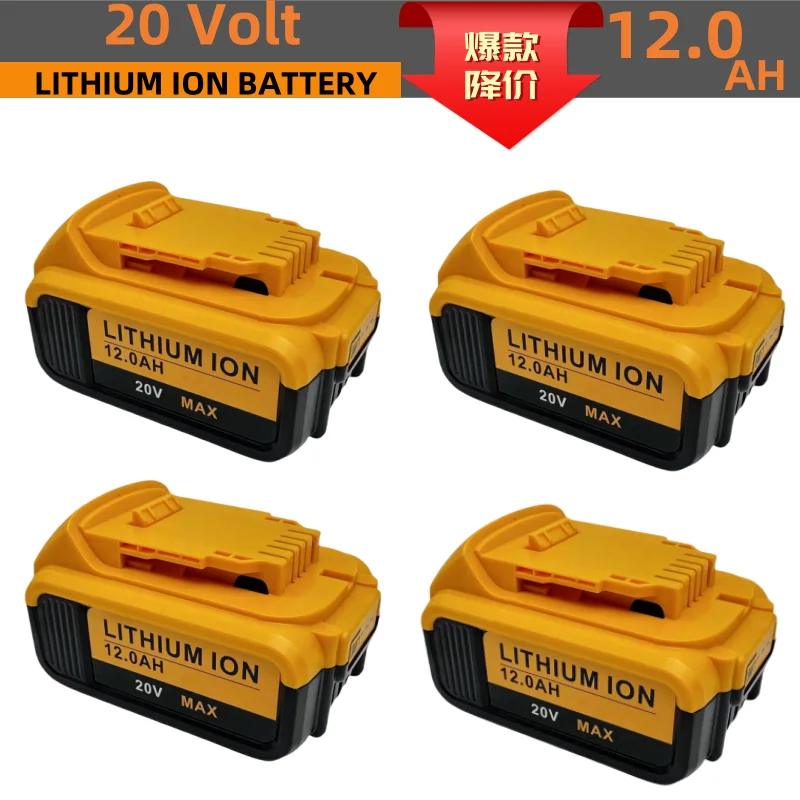 New 100% Original 12000mAh 20V for Dewalt Power Tool Battery DCB206 20V 18.0Ah Battery DCB206 20V Battery DCB205 DCB200