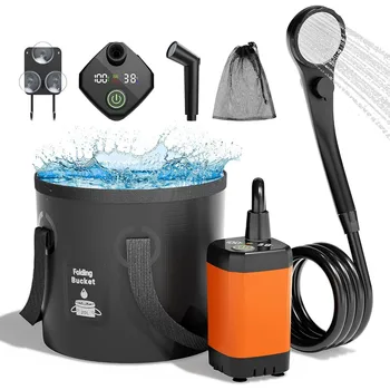 6000mAh Portable Camping Shower Kit 1