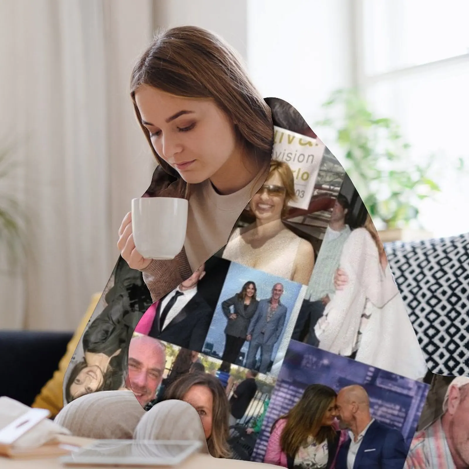 كريس ميلوني وماريسكا هارجيتاي رمي بطانية لينة أفخم منقوشة أريكة سياحية بطانيات الشتاء الدافئة