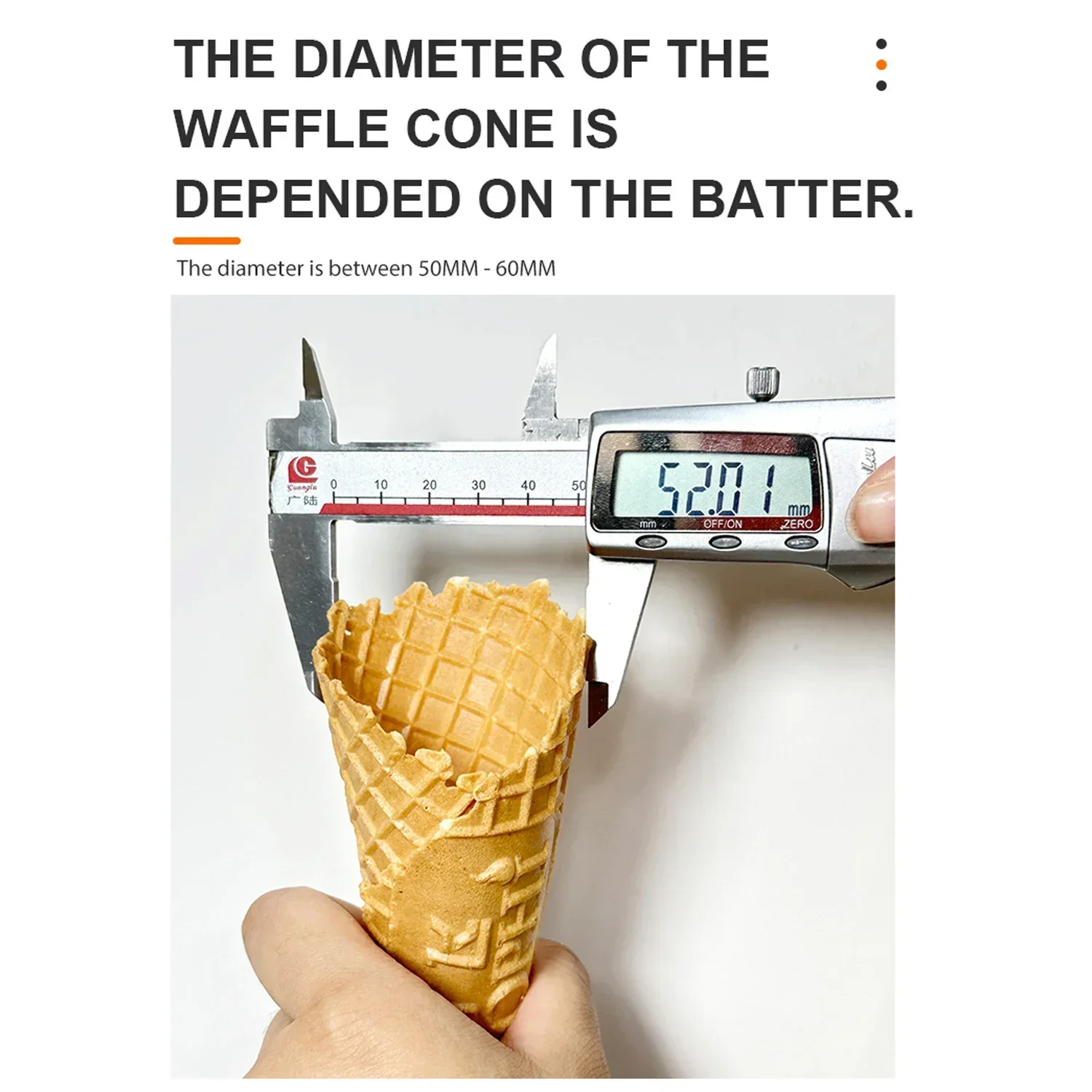 New Stainless Steel Ice Cream Mold Aluminum Cone Shape Mold For Waffle Egg Cone