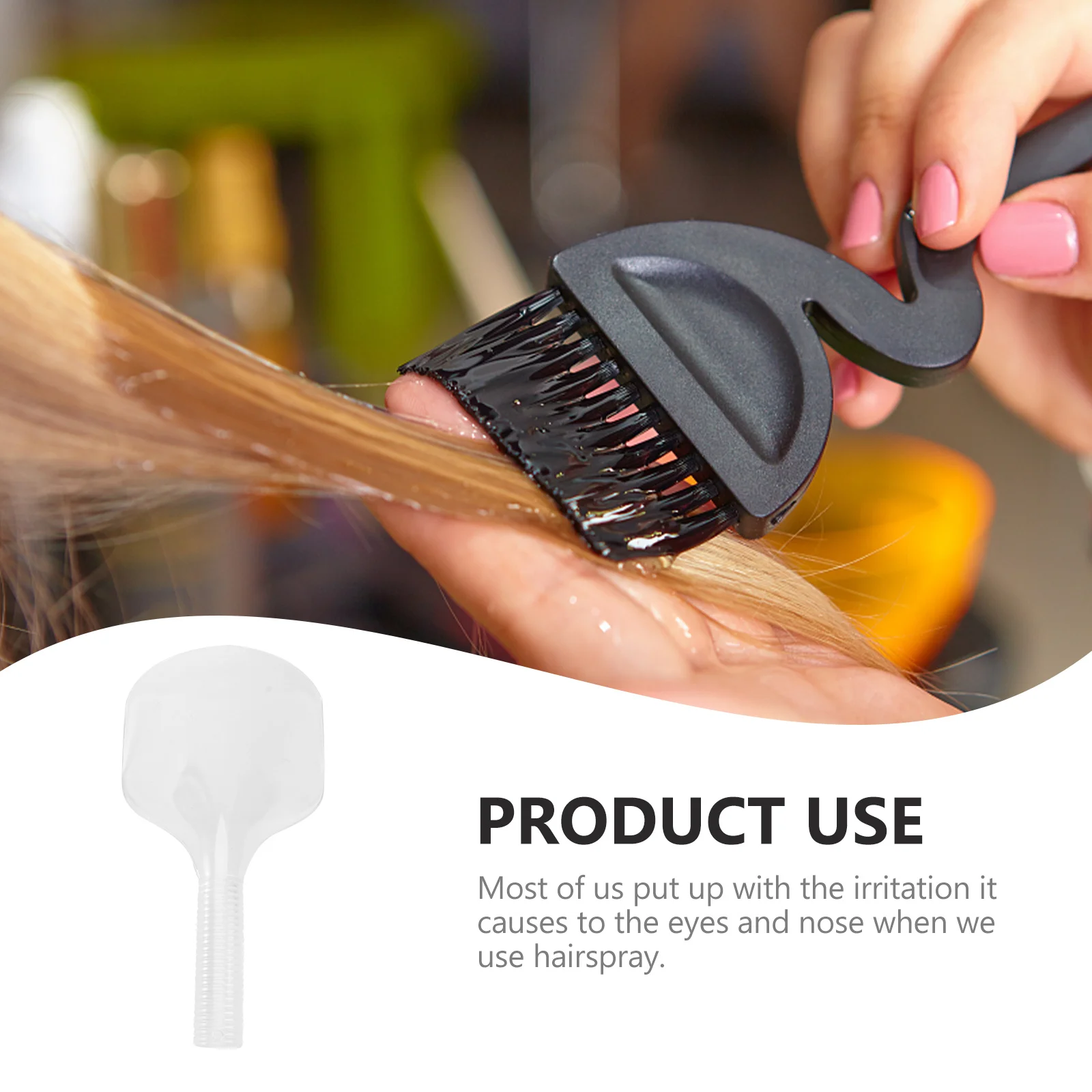 

Professional Salon Tool Transparent Face Mask Anti Irritation Hair Cutting Protector Easy to Use Face Mask Cover