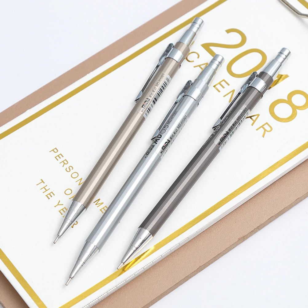 

15pcs Mechanical Pencil Metal Rod Student Exam Activity Pencils Automatic Pencils Refill Leads for Writing Drawing D