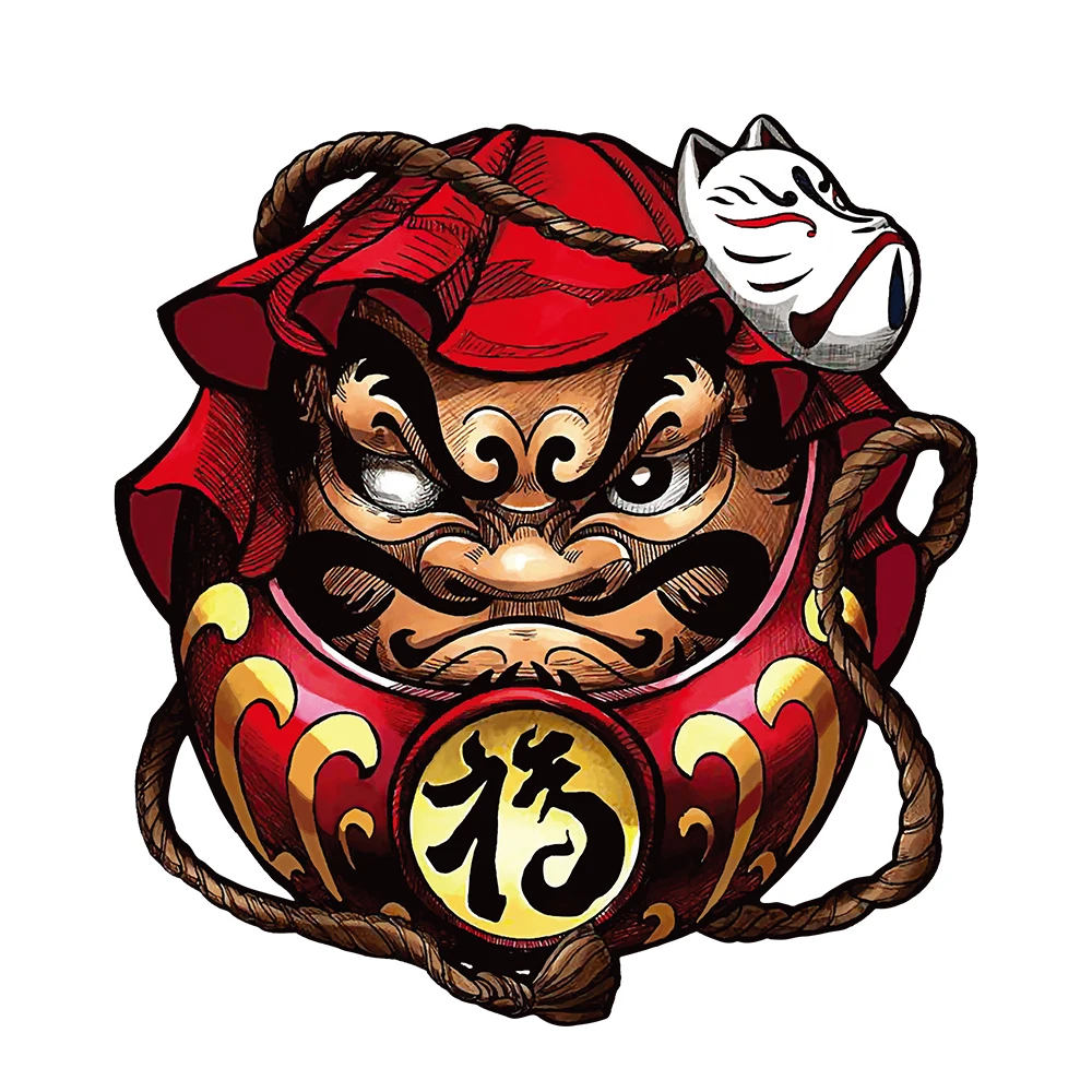 Reflective Japan Daruma JDM Car Styling Motorcycle Stickers Auto Window Style Decal Handy Vinyl Decor