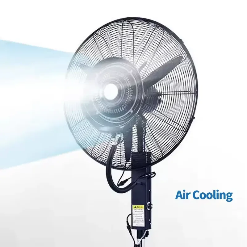 20/26/30 Inch Water-Cooled Air Cooling 3 Wind Speeds Electric Pedestal Fan 40L Big Water Tank Household Industrial AC Mist