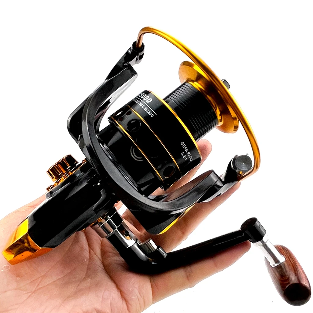 Spinning Fishing Reel 1000-7000 Series Metal Coil Reel Carretilhas De Pesca Reel for Boat Rock Sea Fishing Tackle Max Power 12kg