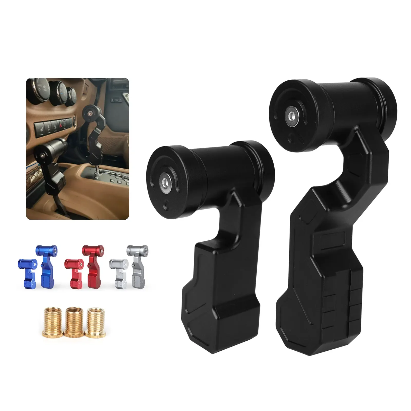 

Универсальный алюминиевый комплект переключения передач для самолета, ручка переключения передач M8 M10 M12, модифицированный автомобильный джойстик для самолета, эргономичная головка переключения передач, Стайлинг автомобиля