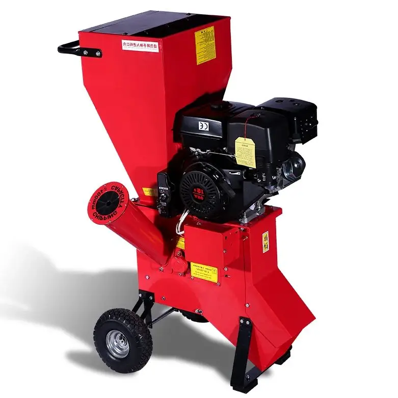 

Индивидуальный бензиновый измельчитель древесины с высокомоментным двигателем, быстрая дробилка, на колесах, идеально подходит для уборки сада, фермы, двора