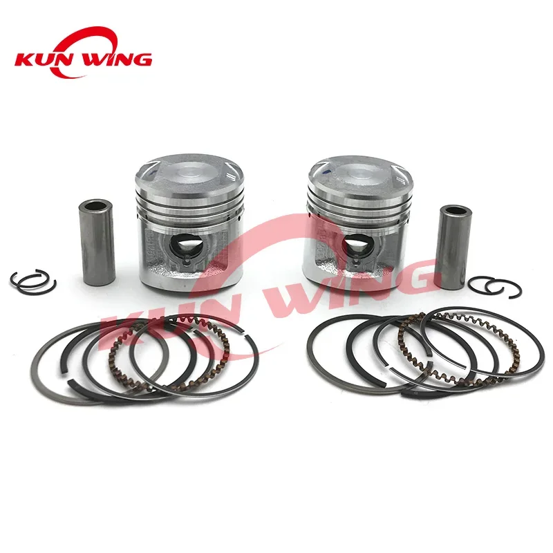 2 Sets 44mm Piston Rings for Honda CB125T CBT125 CB125 T CBT 125 CM125 Twin Cylinder Motorcycles Piston Pin 13mm