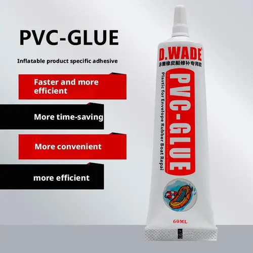 Imagen 2 del producto Pegamento adhesivo de PVC para reparación de barcos inflables, tubos de pegamento para reparación SUP, tabla de Paddle para bote inflable, pegamento para reparación de tubos de Kayak, 60ML