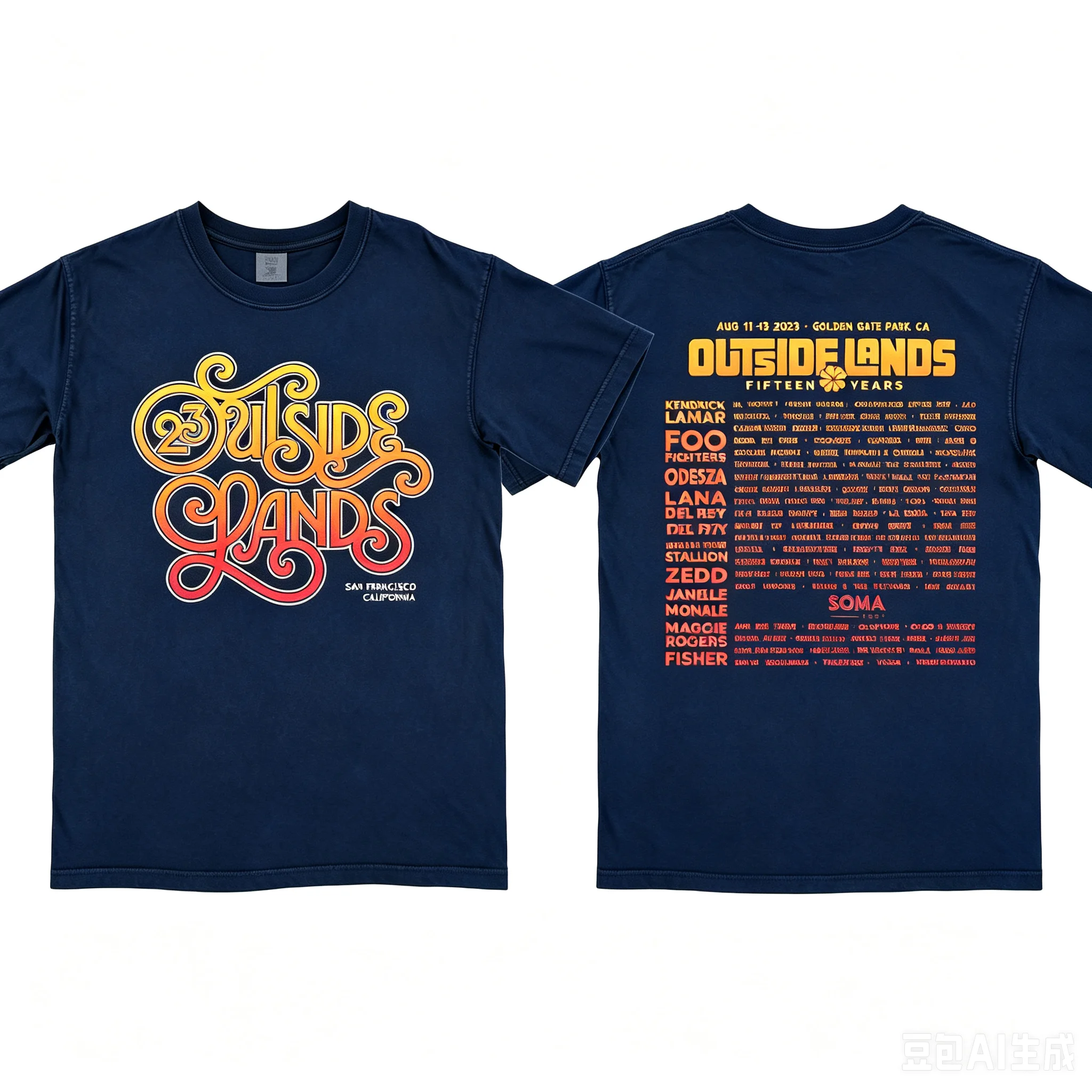 Outside Lands Music Festival Vintage T-Shirt, 2026 Lineup Retro Graphic Tee, Unisex Loose Fit Concert Cotton Merch