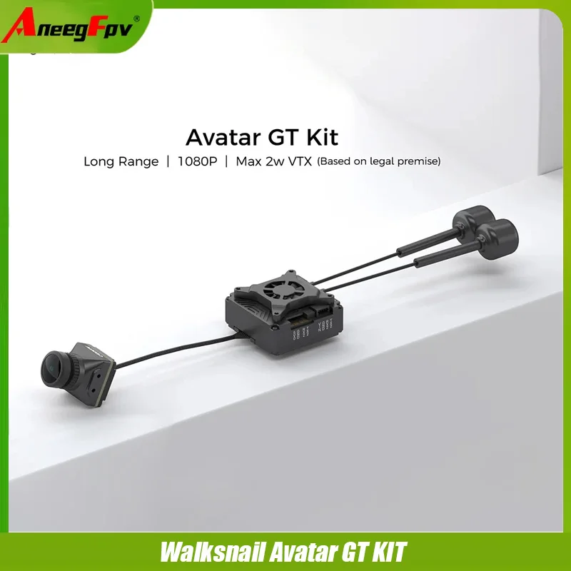 

Caddx Walksnail Avatar GT KIT Max 2W VTX Gyroflow Dual Antennas Night Vision 1080P 100fps Sony Starvis II Sensor Long Range