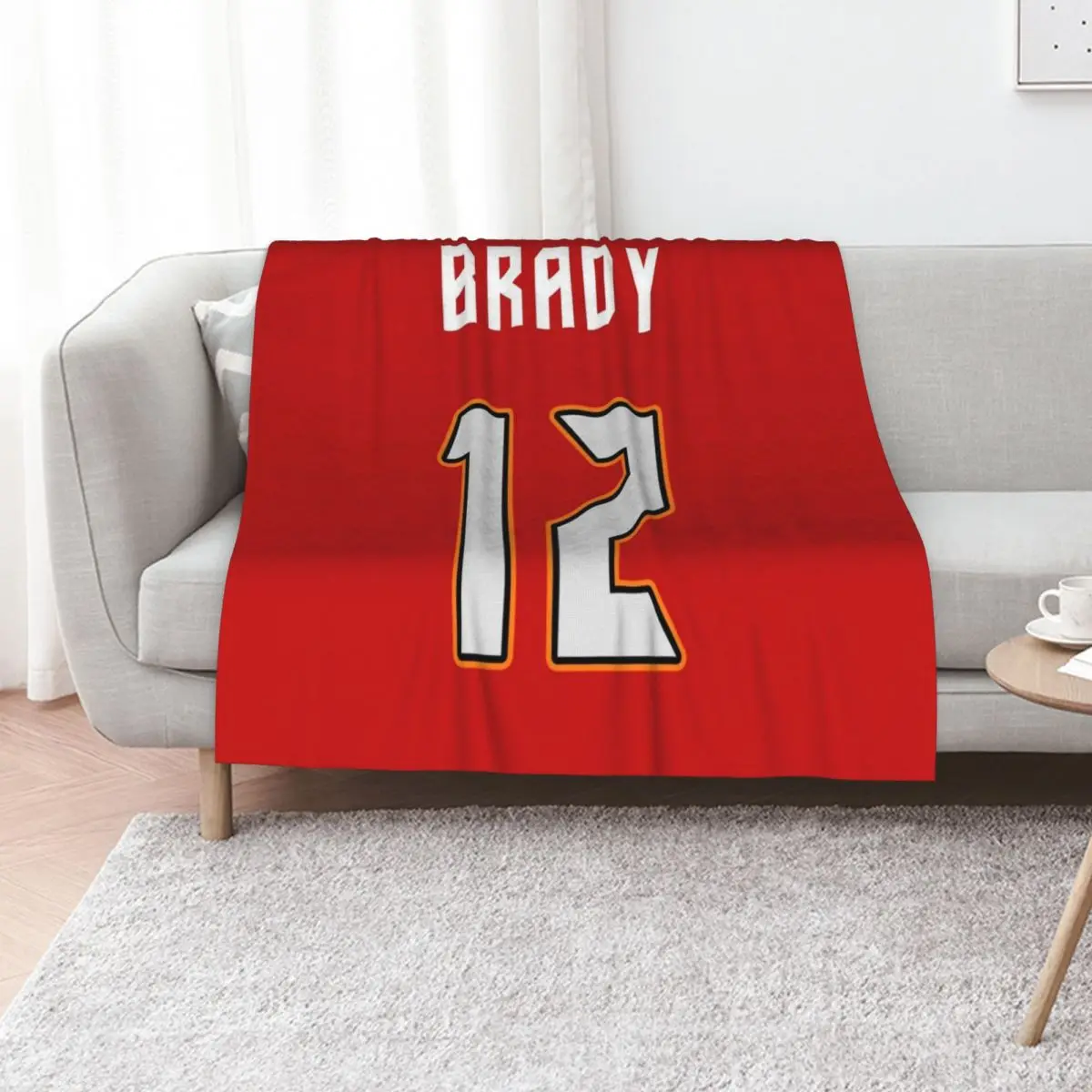Tampa Tom Throw Blanket Luxury Throw Soft Big Hairys Multi-Purpose Plaid Personalized Gift Blankets