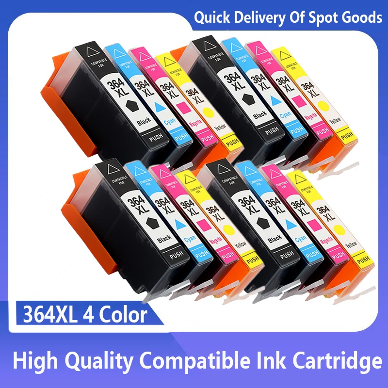 

364XL 364 XL Ink Cartridge Compatible for HP364 for HP Photosmart 5520 5524 6510 6520 7510 B109 B110 B209 B210 C309 C310 C410