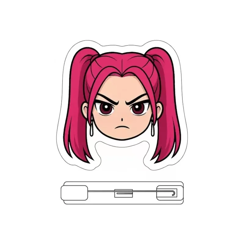 نموذج جديد ساجا بنين نجم Kpop شيطان الصيادين زوي رومي ميرا ديربي أنيمي الكرتون الاكريليك بروش عيد الميلاد شارة هدية صغيرة