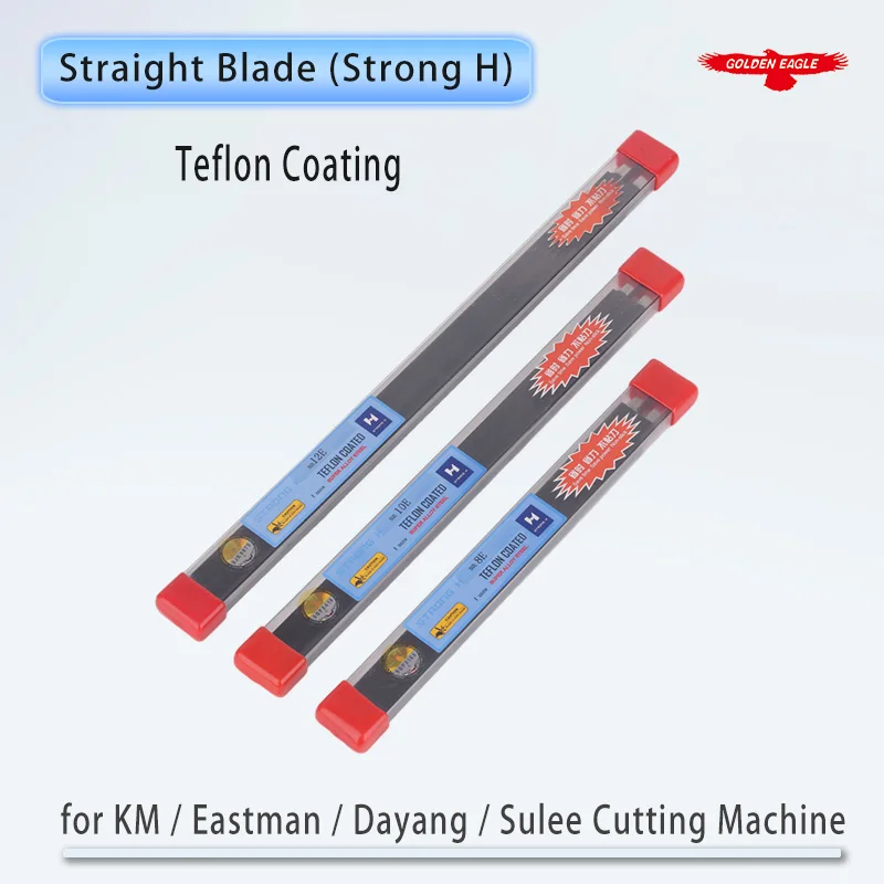 

PTFE Coated Straight Blade For KM / Eastman / Dayang / Sulee Cutting Machine Fabric Cut Knife Strong H Heat Proof 8'' 10'' 12''