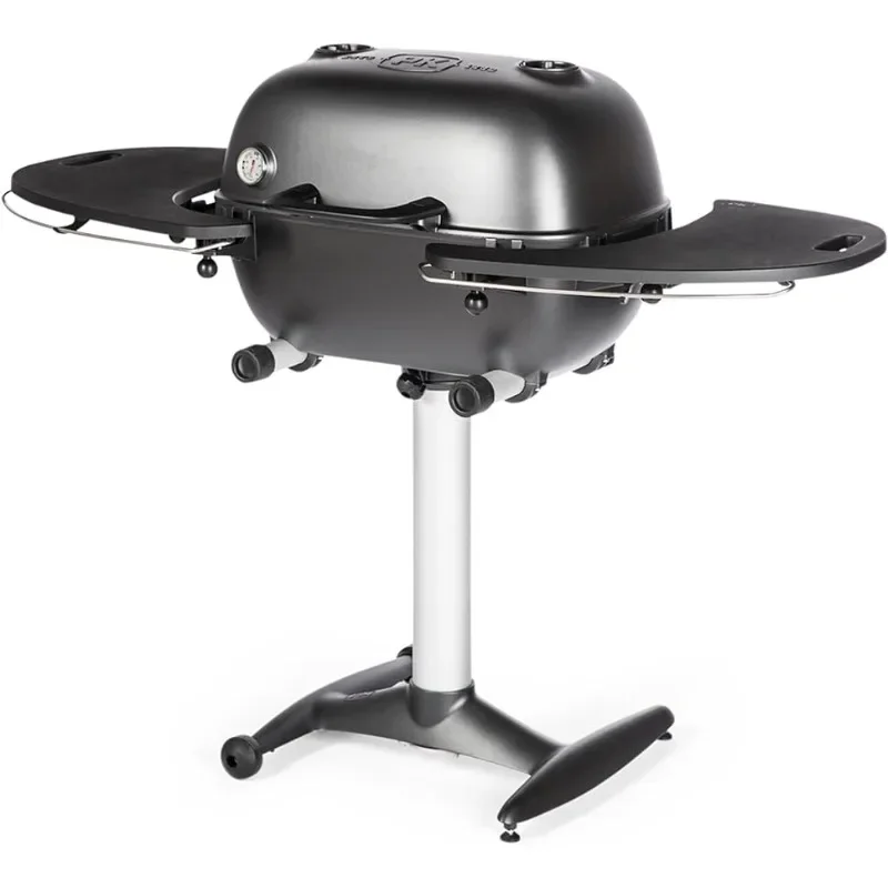 

Charcoal BBQ Combination Cast Aluminium Portable Outdoor Barbecue Smoker for Camping, Tailgating