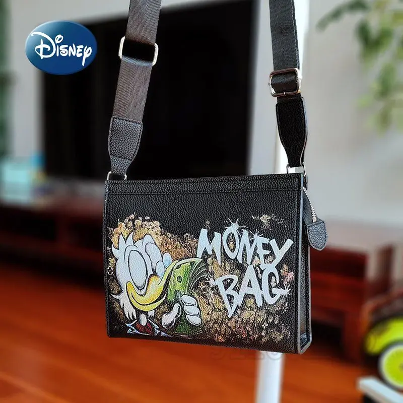 Disney Donald Duck New Men's Shoulder Messenger Bag Fashion Trend Men's Clutch Bag High Quality Large Capacity Men's Bag