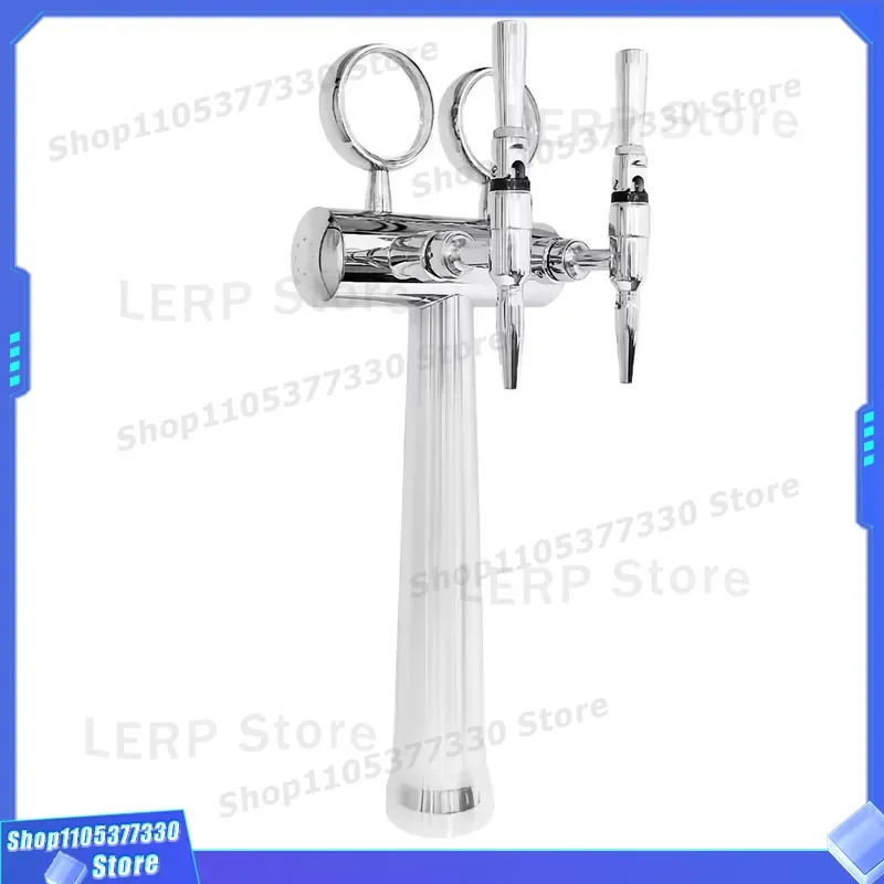 Stainless Steel LED Beer Faucet 2-4 Way Draft Tower Dispenser Parts for Shanghai System Bar Equipment Accessories LED Light