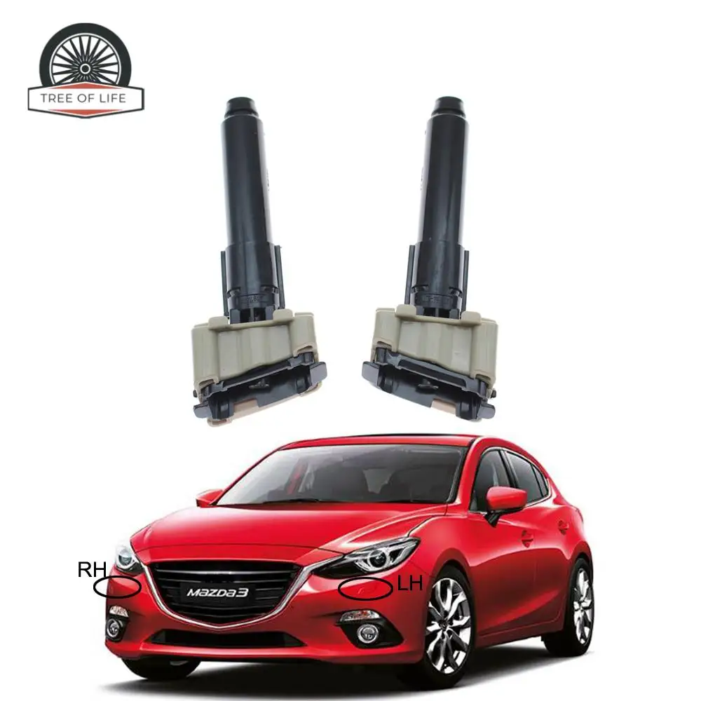 BHT4-5182Y BHT4-5182X BHT4-51-82X  For Mazda 3 AXELA 2013 2014 2015 Front Bumper Headlight Washer Spray Nozzle Jet Cover  ﻿