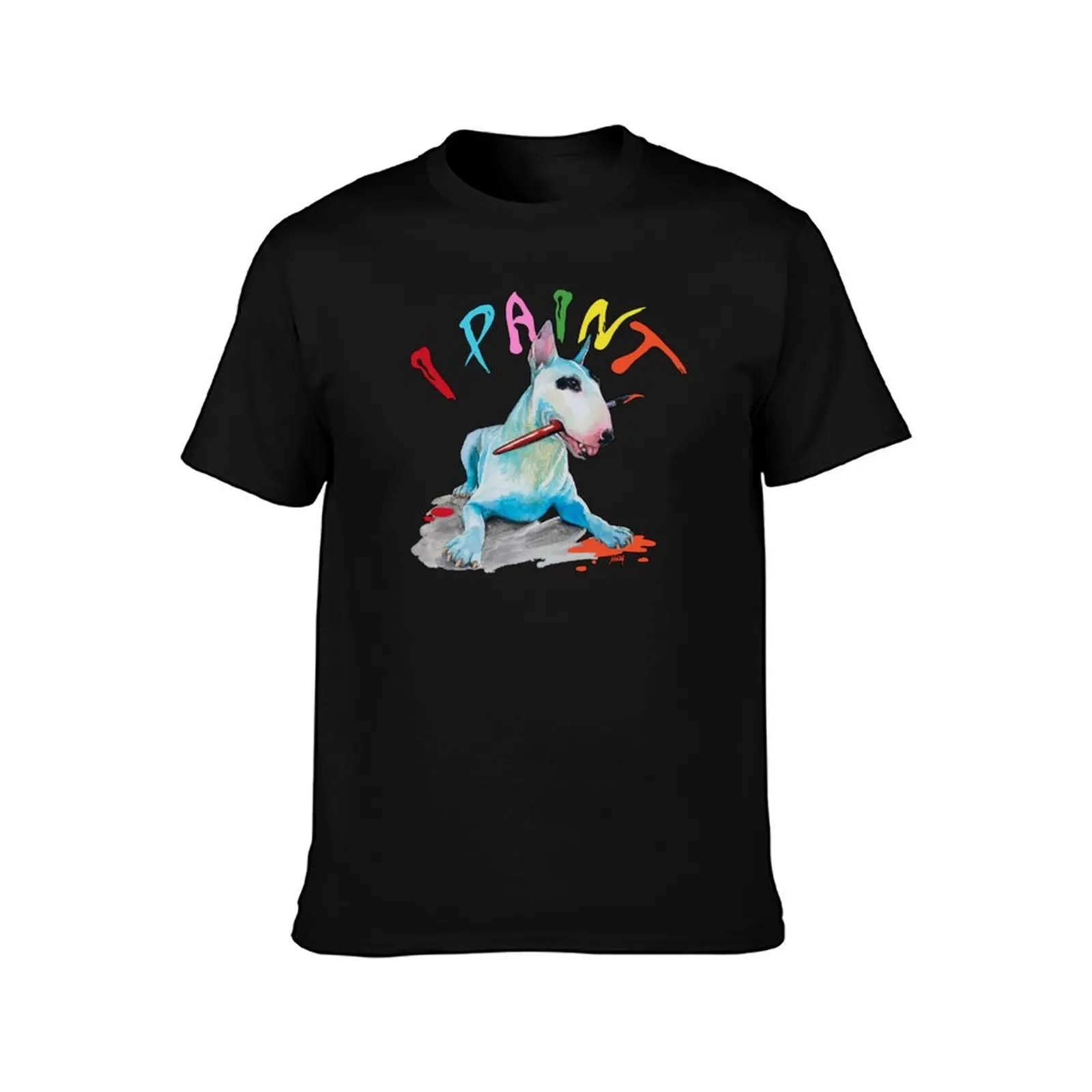 Bull Terrier Artist T-Shirt Work Comfort T-Shirt for Men
