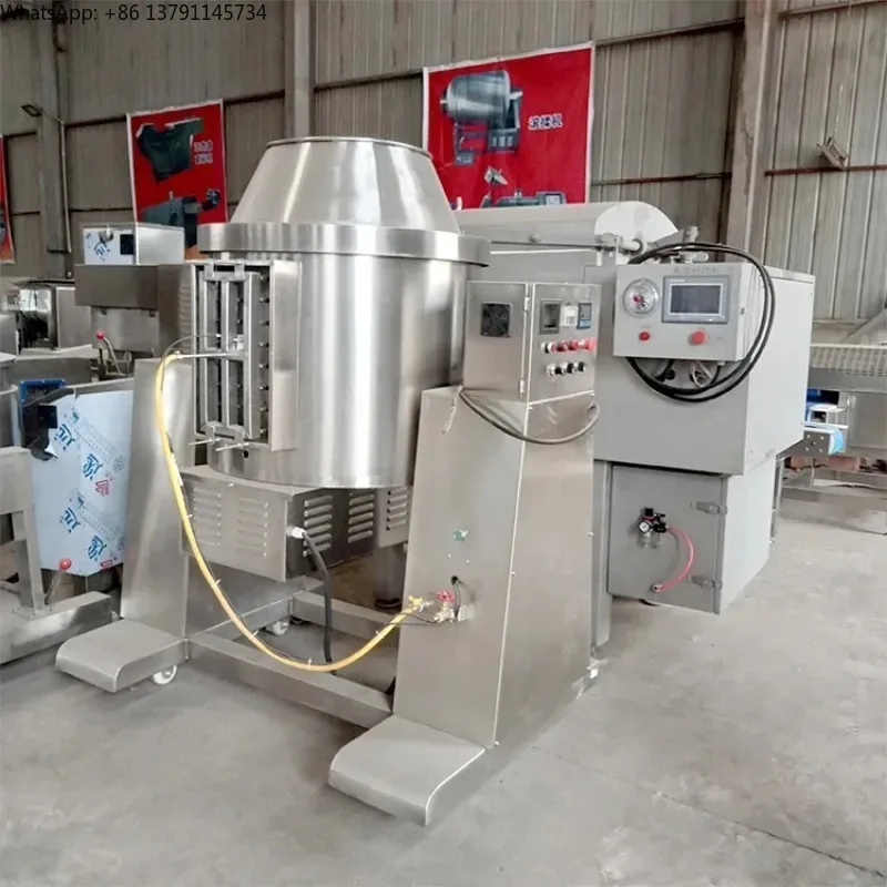 Automatic Drum Vegetable Stir-Fryer Cooking Machine for Fried Rice - Efficient Kitchen Cooking Appliance for Sale