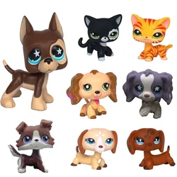 Real lps littlest pet shop Hasbro toy dog shorthair pink cat dachshund great dane black white shepherd dachshund