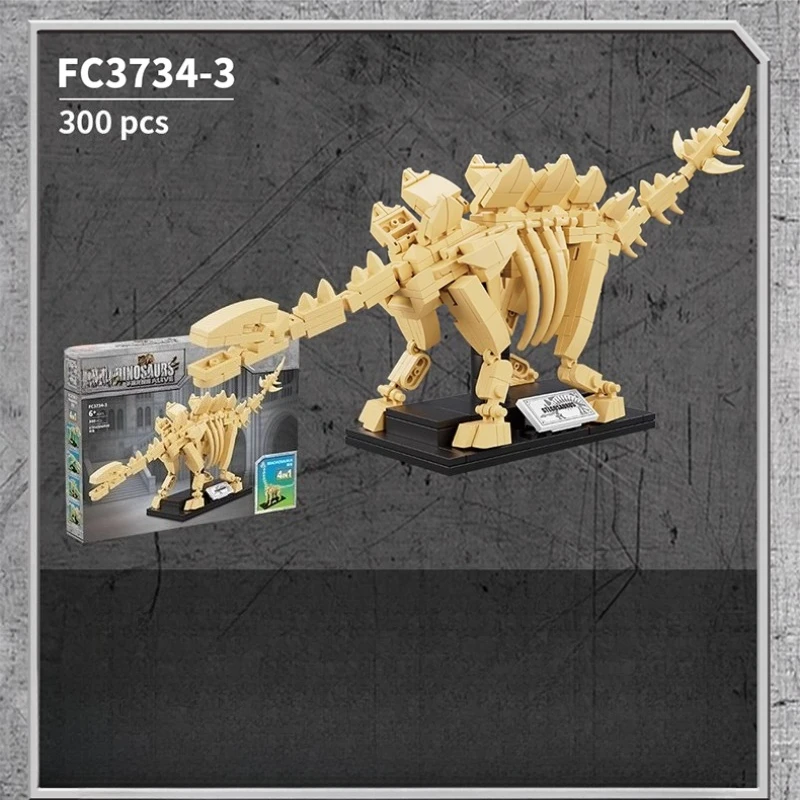 Sembo jurássico tiranossauro rex blocos de construção para crianças montar esqueleto dinossauro mosasaurus triceratops modelo presente