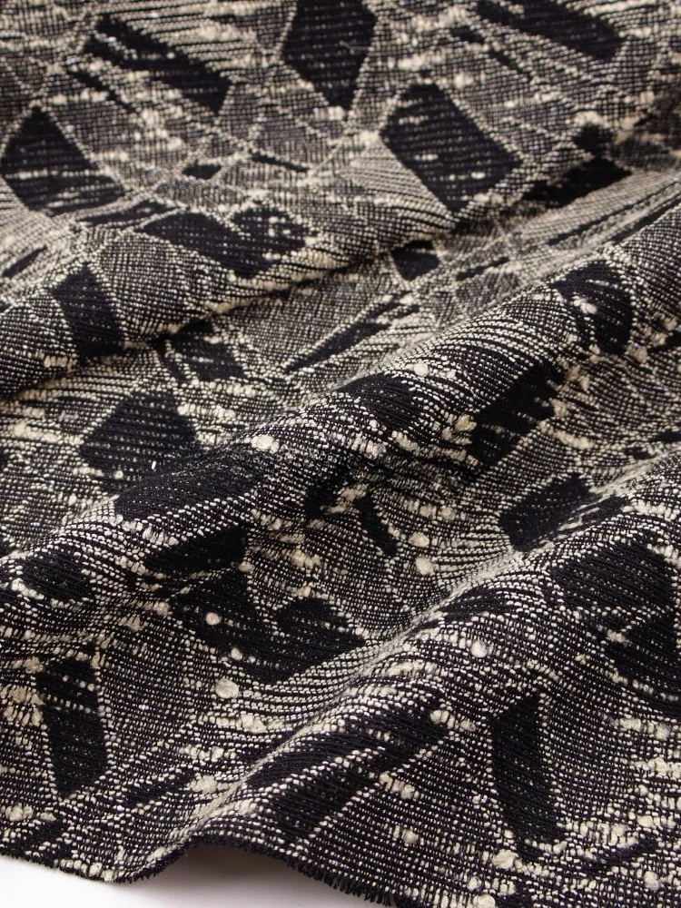 

Утолщенная пряжа, окрашенная линия, ткань для модной одежды, ветровка, комплект пальто, дизайнерская ткань по метрам, ткань для шитья своими руками, материал