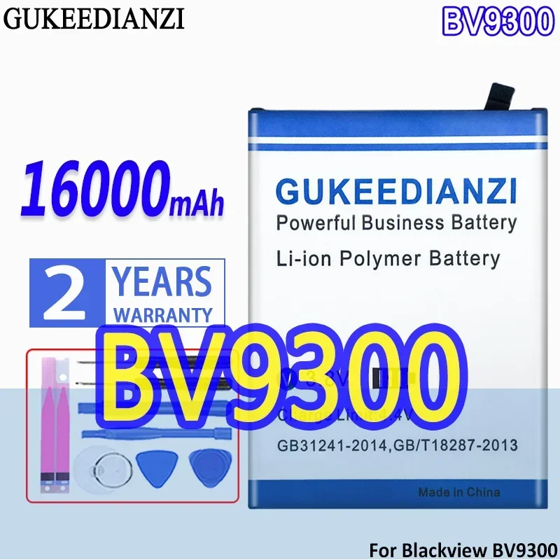 High Capacity GUKEEDIANZI Battery Li676590HT 16000mAh For Blackview BV9300