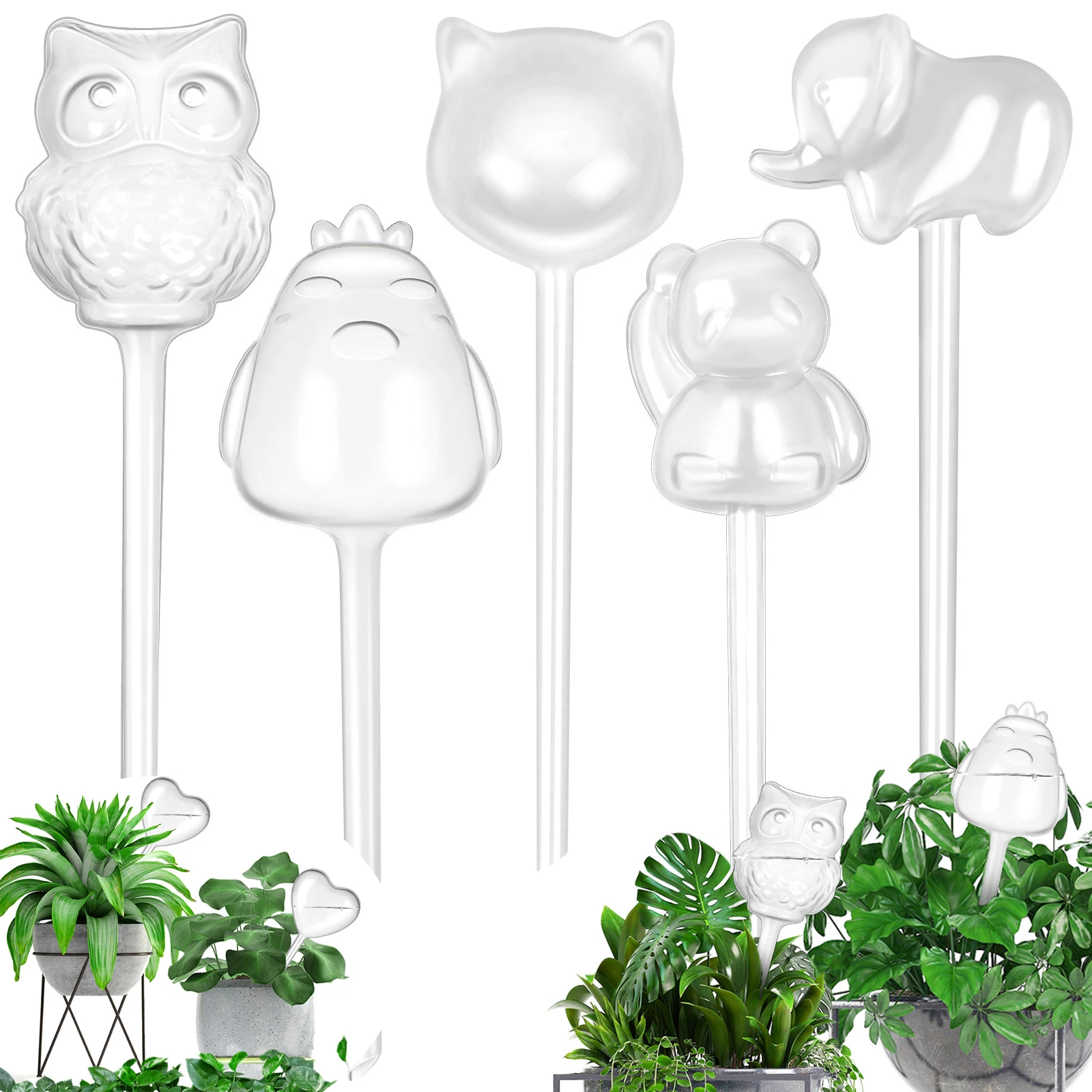 

Automatic Plant Water Feeder Self Watering Ball Plastic Garden Indoor Outdoor Flowers Water Can Flowerpot Drip Irrigation Device