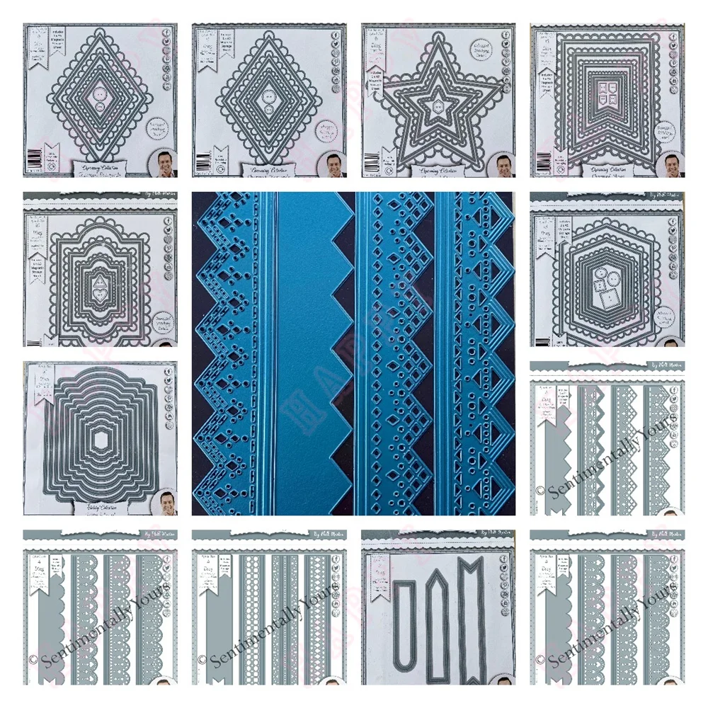 Troqueles de corte de Metal grabados, etiquetas elegantes, decoración DIY, álbum de recortes, plantilla de diario, tarjeta, artesanía en relieve, estrellas, troquel más amoroso