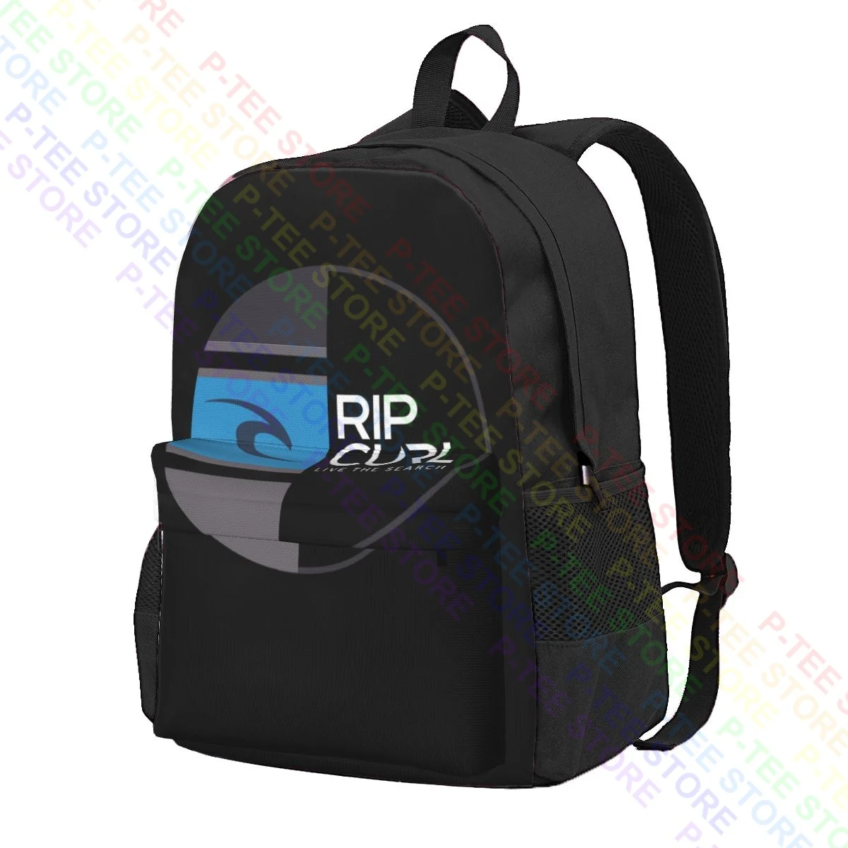 Rip Curl Pacific White Premium Large Capacity Backpack Fashion Art Print Shopping Bag Riding Backpack