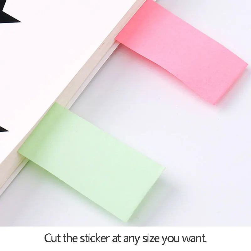 Kawaii Roller Memo Pad Sticky Note Set Refillable Adhesive Paper 8m Length School Supplies Bookmark Notebook Stationery stickers