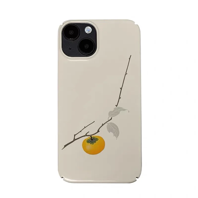 

Persimmon Ruyi Persimmon Pendant Phone Case for IPHONE 17 Air 16E 15 PROMAX 14 Plus 13 12 MINI 11 16Plus XR Acrylic Phone Cover