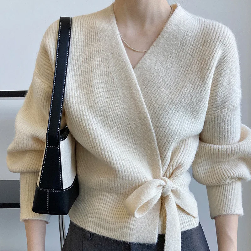 

2025 Autumn and Winter Fashion New Women's Elegant Knitted Cardigan Series Waist Cardigan Wool Short Warm Coat